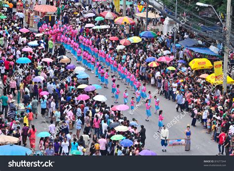 Korat, Thailand - July16: Traditional Candle Procession Festival.Thai ...