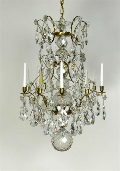 18th Century Swedish Brass and Crystal Chandelier – Appleton Antique ...