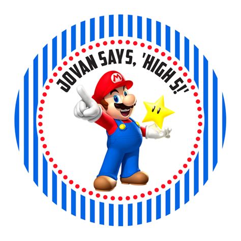 Super Mario Bros Party Favour Stickers – CallaChic