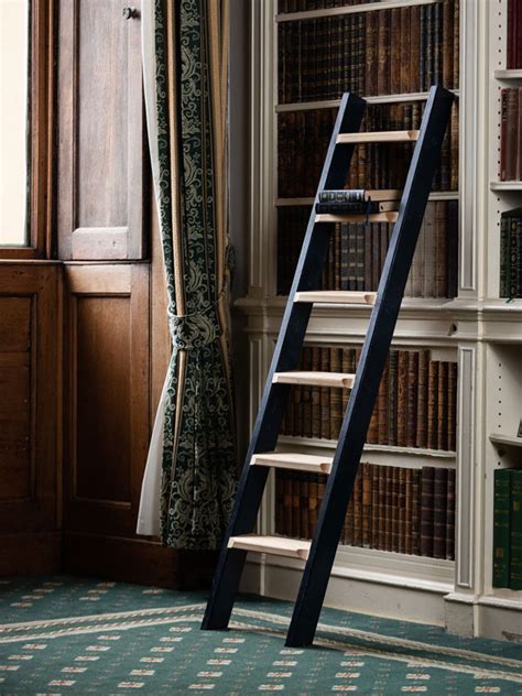 Library Lean To Ladders - Hulley Heritage Range of Wooden Steps & Ladders