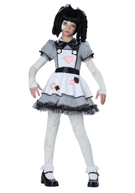 Girls Haunted Doll Costume