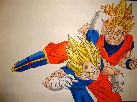 Vegeta vs Goku by Manthanaaa on DeviantArt