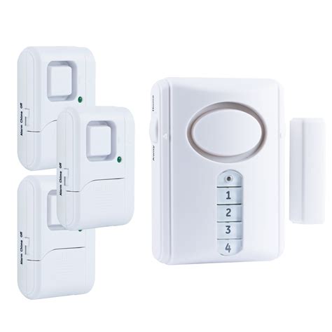 GENERAL ELECTRIC Security Wireless Alarm Kit, 1 Deluxe Door and Window/Door Alarms, 51107 ...
