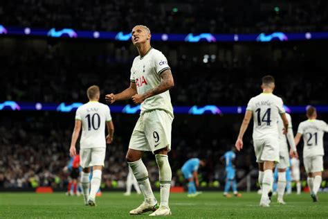 Tottenham 2-0 Marseille: Richarlison marks UCL debut with 2 goals ...