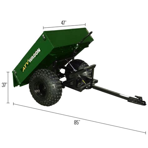 Bosski ATV Wagon Steel ATV Dump Trailer - 800 lb. Capacity | Discount Ramps