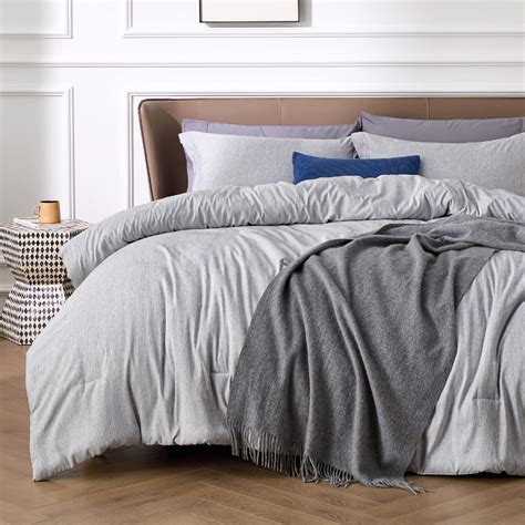 Bedsure King Size Comforter Set - Grey Bedding Comforter Set ...