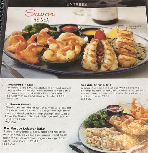 Red Lobster menu with prices – SLC menu