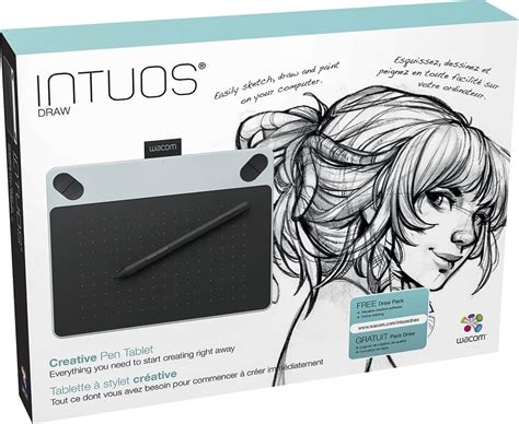 Wacom Intuos Draw Small Tablets Drawing / Wacom Intuos Drawing Pen Tablet - Small - Black ...