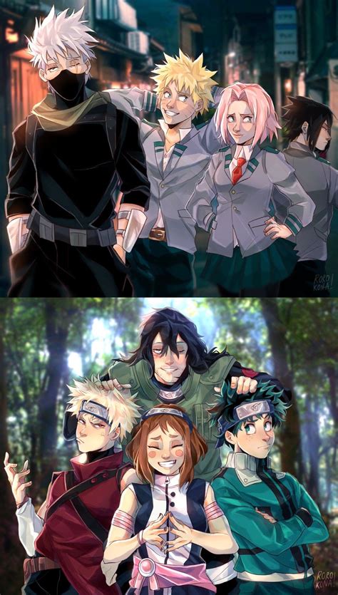 Naruto X MHA | Crossover | Anime, Naruto shippuden anime, Anime guys