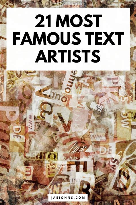 21 Text Artists Who Became Popular By Having Art with Words