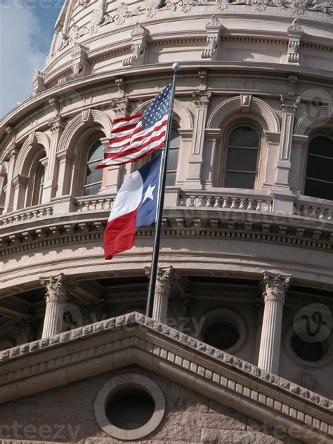 Texas Capitol Dome with Flags 826893 Stock Photo at Vecteezy