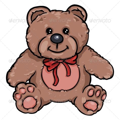 Cartoon Character of Teddy Bear by nikiteev | GraphicRiver