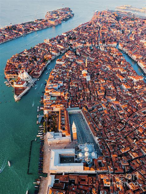 Aerial view of St Mark square, Venice, Italy Photograph by Matteo Colombo - Pixels