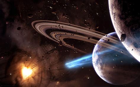 space, Saturn, Space Art, Hearts, Asteroid, Planetary Rings Wallpapers HD / Desktop and Mobile ...