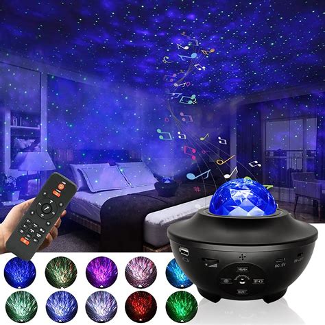 Buy Dongzhen Starry Night Light Projector for Bedroom，Sky Galaxy Projector Ocean Wave Projector ...