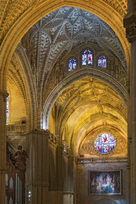 Interior of Seville Cathedral Stock Image - Image of gothic, church: 166614775