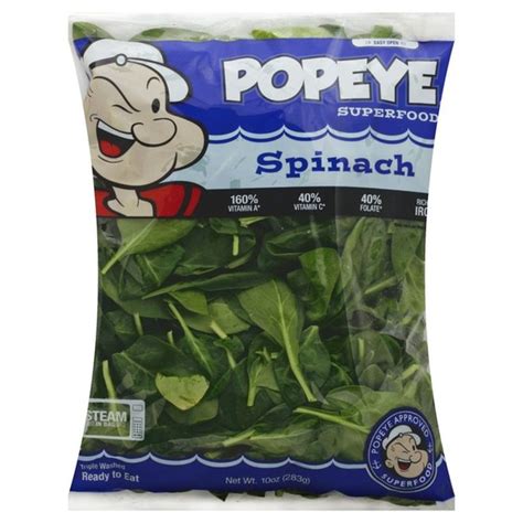 Popeye Spinach (10 oz bag) from Stater Bros. - Instacart