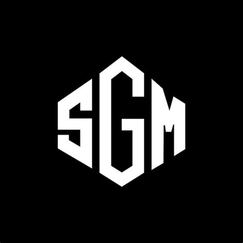 Premium Vector | Sgm letter logo design with polygon shape sgm polygon ...