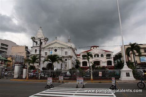 Overview of the Metropolitan Cathedral of San Fernando besides is the Cathedral Hall in Pampanga