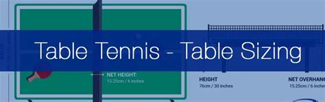 Ping Pong Table Size Guide and Dimensions: Official Rules • Racket Insight