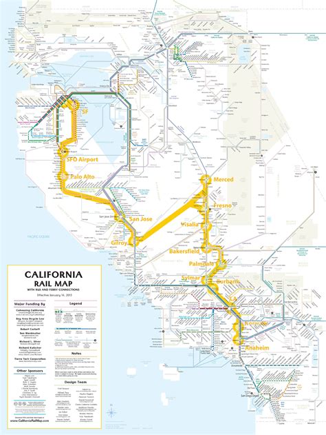 California Freight Rail Map