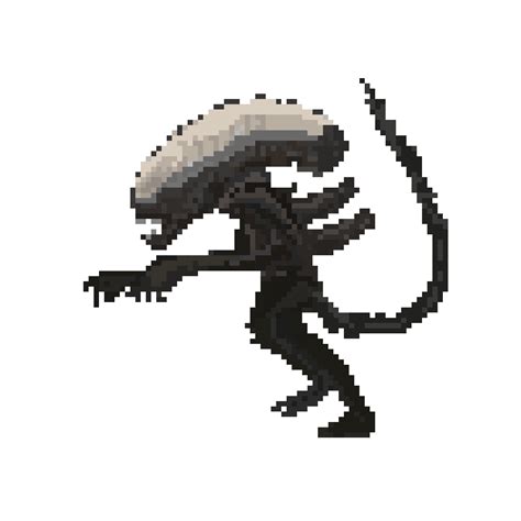 Xenomorph From Alien 3 Pixel Beads Perler Bead Templa - vrogue.co