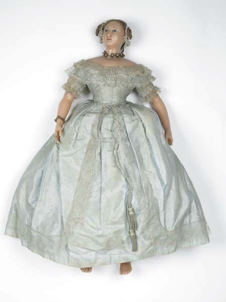 “Queen Victoria Doll ca. 1851 MEASUREMENTS: H 630 mm; W 460 mm; D 260 ...