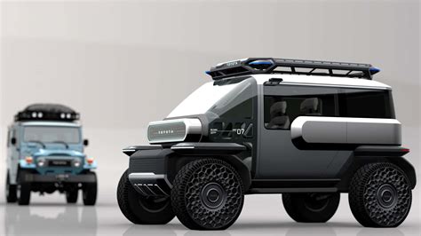 Toyota Designs Baby Lunar Rover Concept With FJ40 Land Cruiser Design Cues