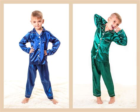 Kids Satin Pajamas Customized Kids Pajamas Personalized | Etsy