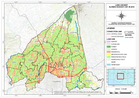 Land Use Map of Sleman Regency in 2010 Source: Regional Development... | Download Scientific Diagram