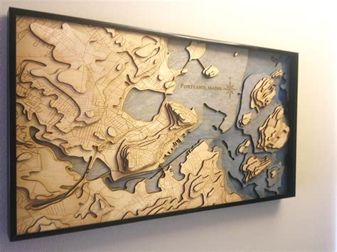 Laser Cut Map Taken To The Next Level | Hackaday