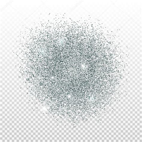 Silver dust on transparent background. Silver glitter background. ⬇ ...