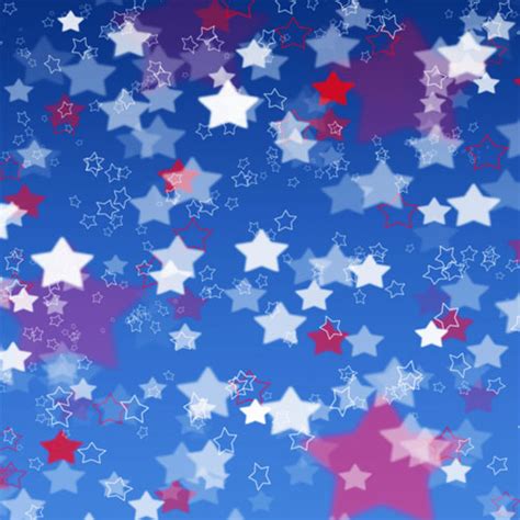 Red white and blue stars with blue background | Heat Transfer Source