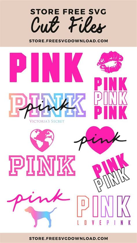 Pink SVG cut files, Love Pink SVG cricut, Victorias Secret SVG, Pink Logo svg - Free SVG ...