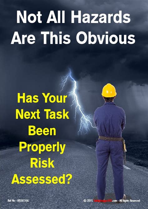 Risk Assessment Safety Posters | Images and Photos finder