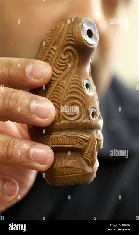 New Zealand Maori traditional musical Instrument Stock Photo: 4189833 - Alamy