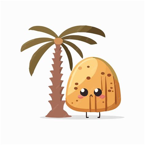 Premium Vector | Vector cute date palm cartoon style