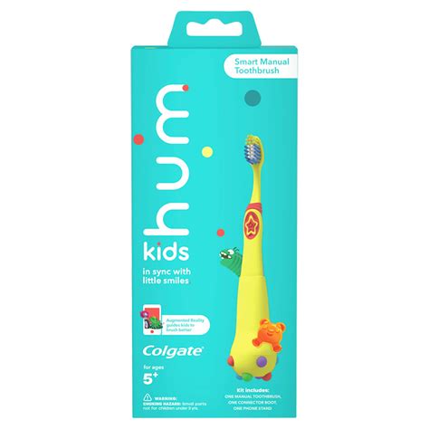 Hum kids by Colgate Smart Manual Toothbrush Set, Yellow - Walmart.com