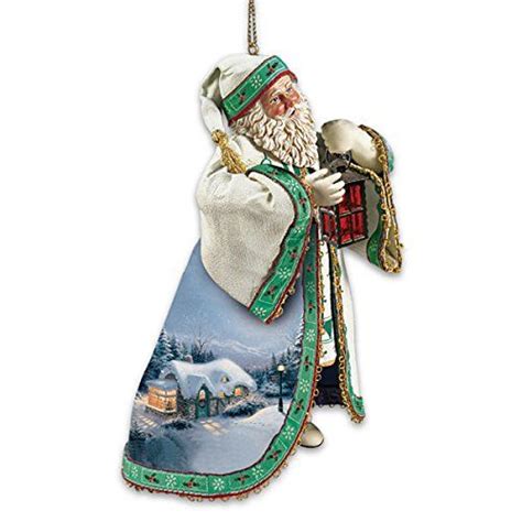 Thomas Kinkade Santa Claus Heirloom Christmas Ornaments with Artwork ...