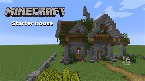 Minecraft How to build - Starter house / spawn house tutorial - YouTube