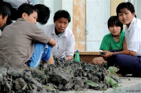 Cricket Pitch Preparation :: Mid August 2008 ~ Pictures from Manipur