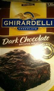 Calories in Ghirardelli Dark Chocolate Brownie Mix and Nutrition Facts