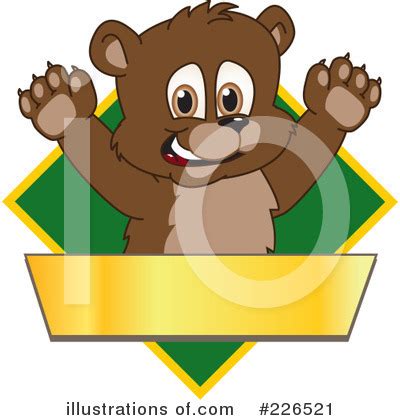 Bear Mascot Clipart #226521 - Illustration by Mascot Junction