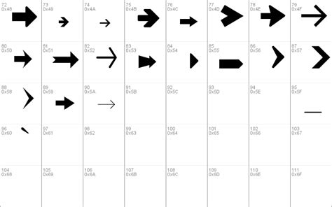 Download Arrow Symbols 1 font | fontsme.com