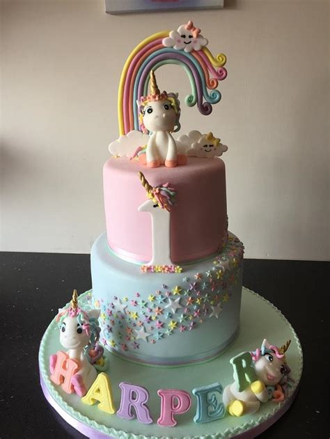 Pastel unicorn cake - Decorated Cake by Donnajanecakes - CakesDecor