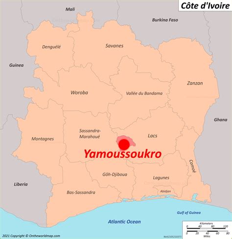 Yamoussoukro Map | Côte d'Ivoire | Detailed Maps of Yamoussoukro