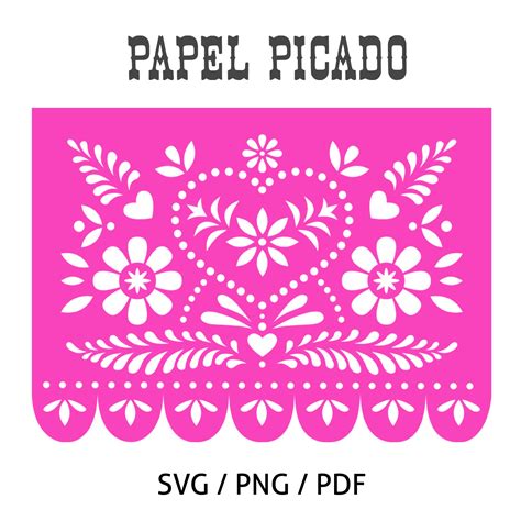 Mexican Papel Picado Banners SVG | Inspire Uplift | Papel picado banner, Mexican papel picado ...