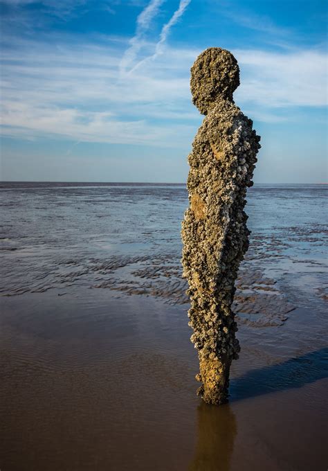 Anthony Gormley Statue on Crosby Beach by Tony Keogh Photogra...