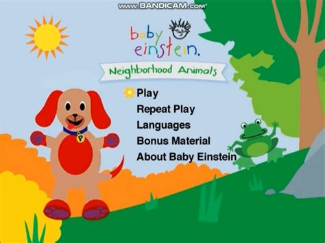 Neighborhood Animals DVD Menu | The True Baby Einstein Wiki | Fandom