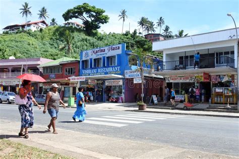 Savusavu Town Main Street Vanua Levu Fiji Editorial Stock Image - Image ...